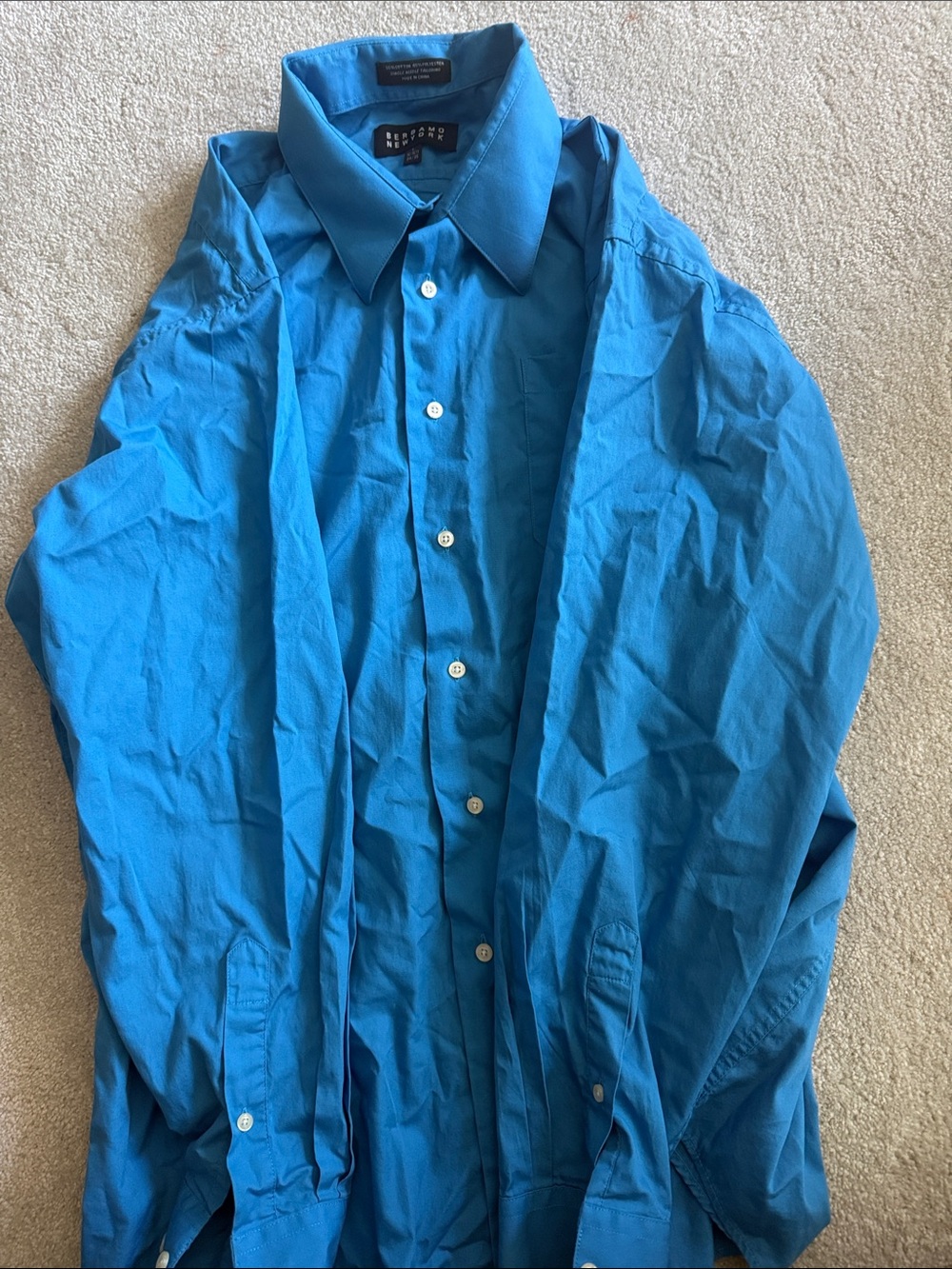 Responsive Blue Dress Shirt by Red Fone